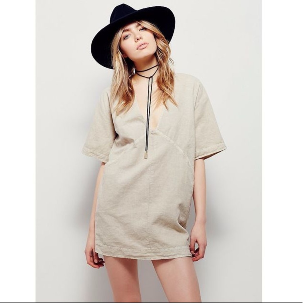 Free People Deep V Dress